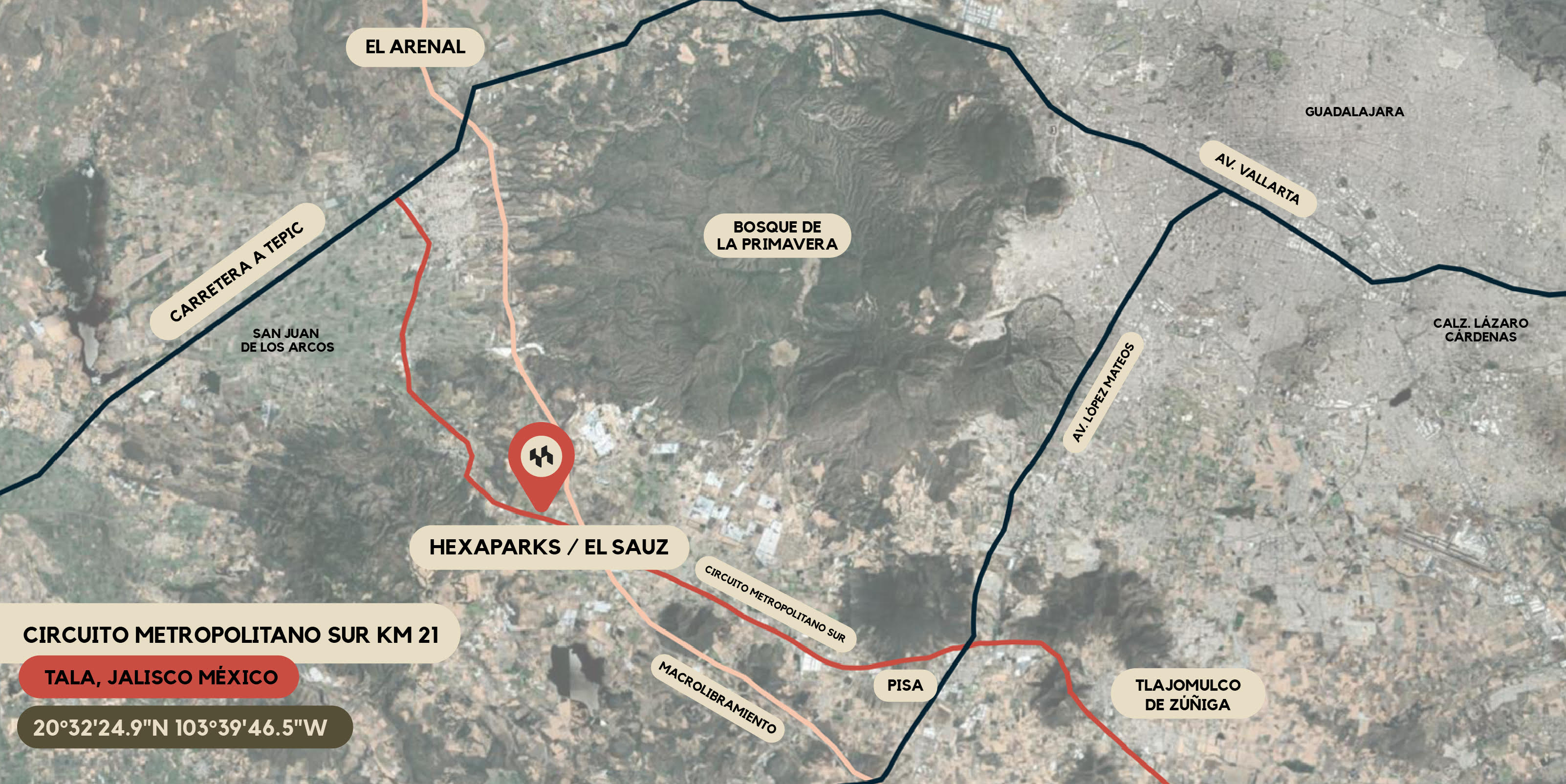 Mapa ubicacion Hexaparks